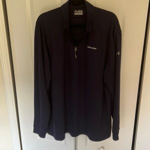 UnderArmour Athletic Half Zipped Pullover 2XL Loose Fit in Navy Blue